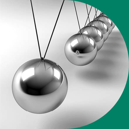 Image of a Newton's cradle